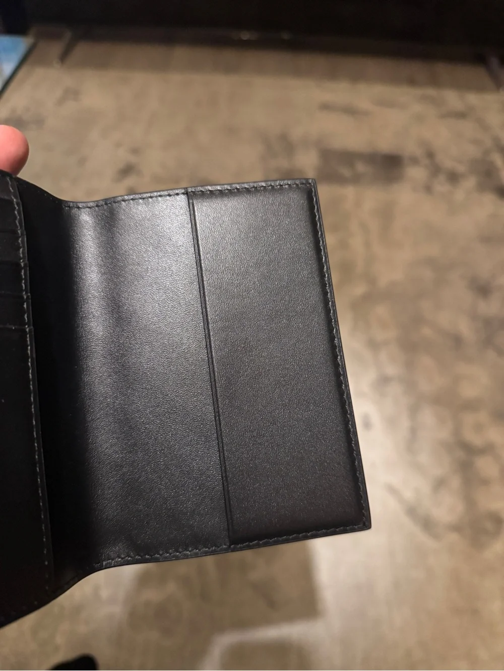 Bottega Veneta Intrecciato Black Leather Passport Holder -